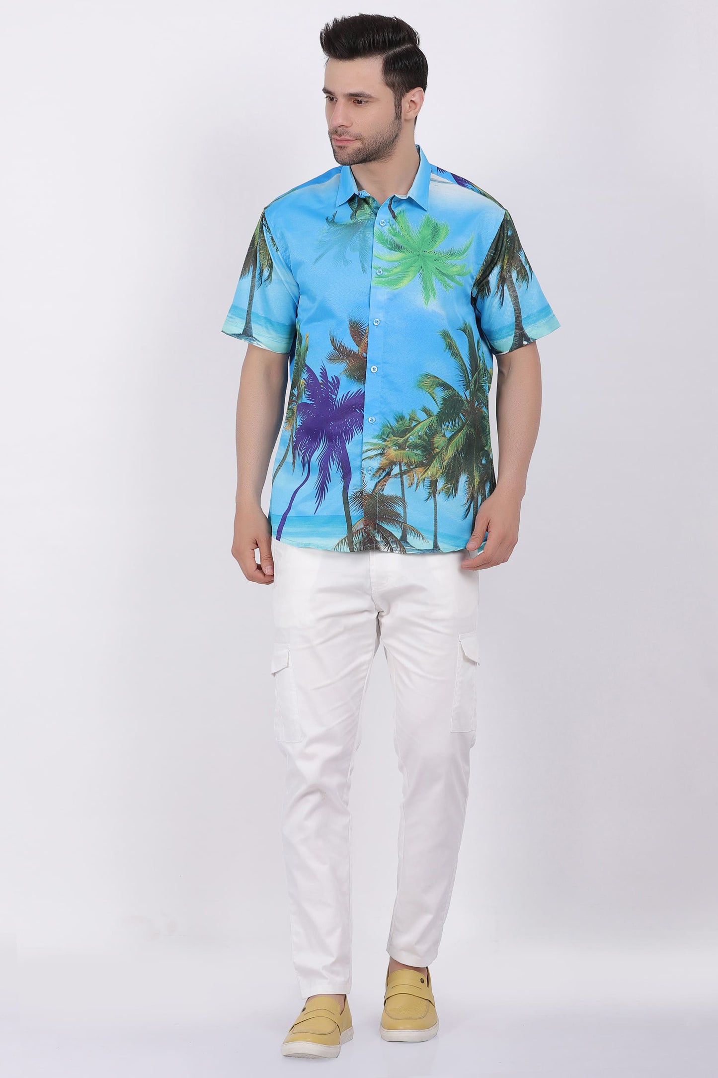 Camisa Hawaiana Playera Caribeña de Caballero