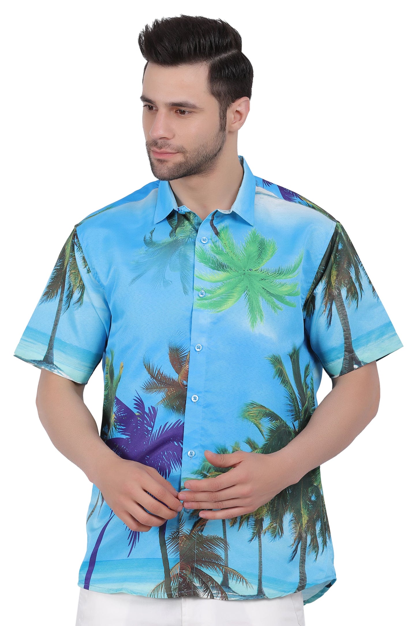 Camisa Hawaiana Playera Caribeña de Caballero