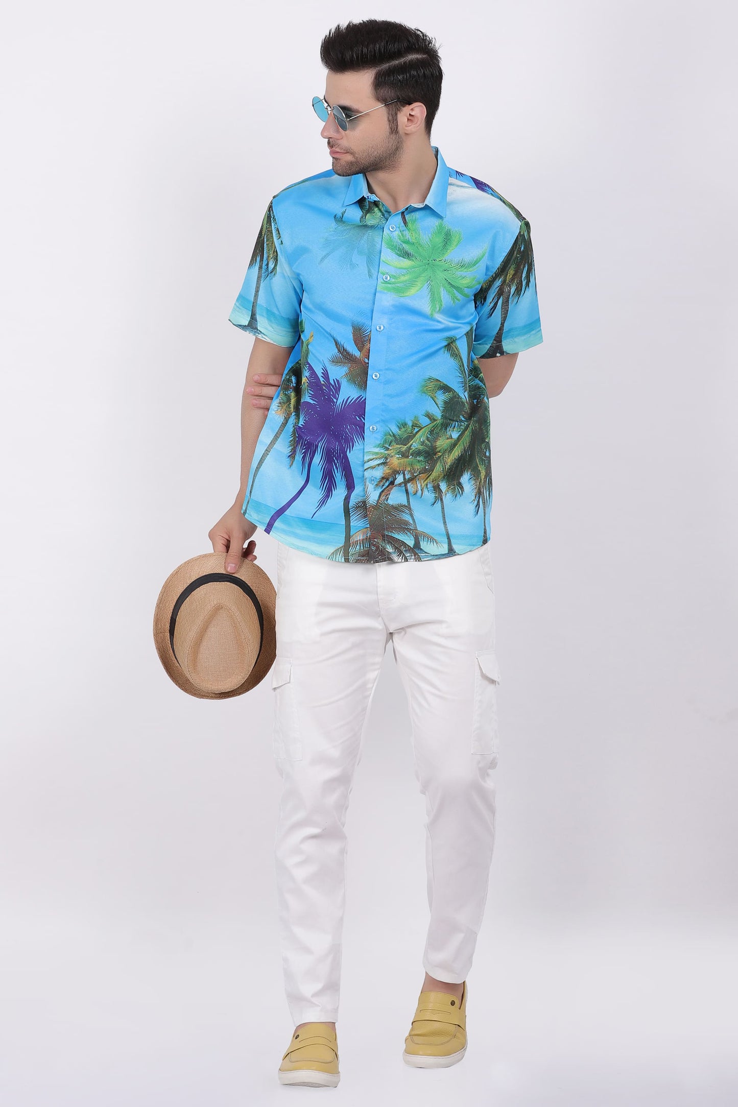 Camisa Hawaiana Playera Caribeña de Caballero
