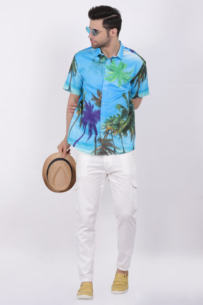 Camisa Hawaiana Playera Caribeña de Caballero