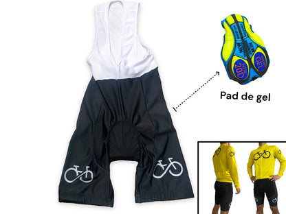 Traje de Ciclismo Enterizo Gel Bicicleta Caballero