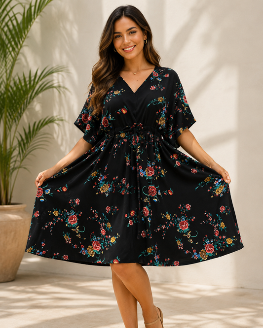 Vestido Estampado Salida de Playa para Dama KT136