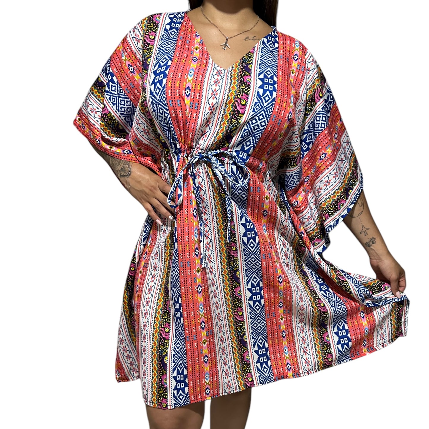 Vestido Estampado de Dama KT136