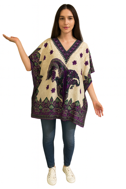 Vestido Corto Estampado de Dama