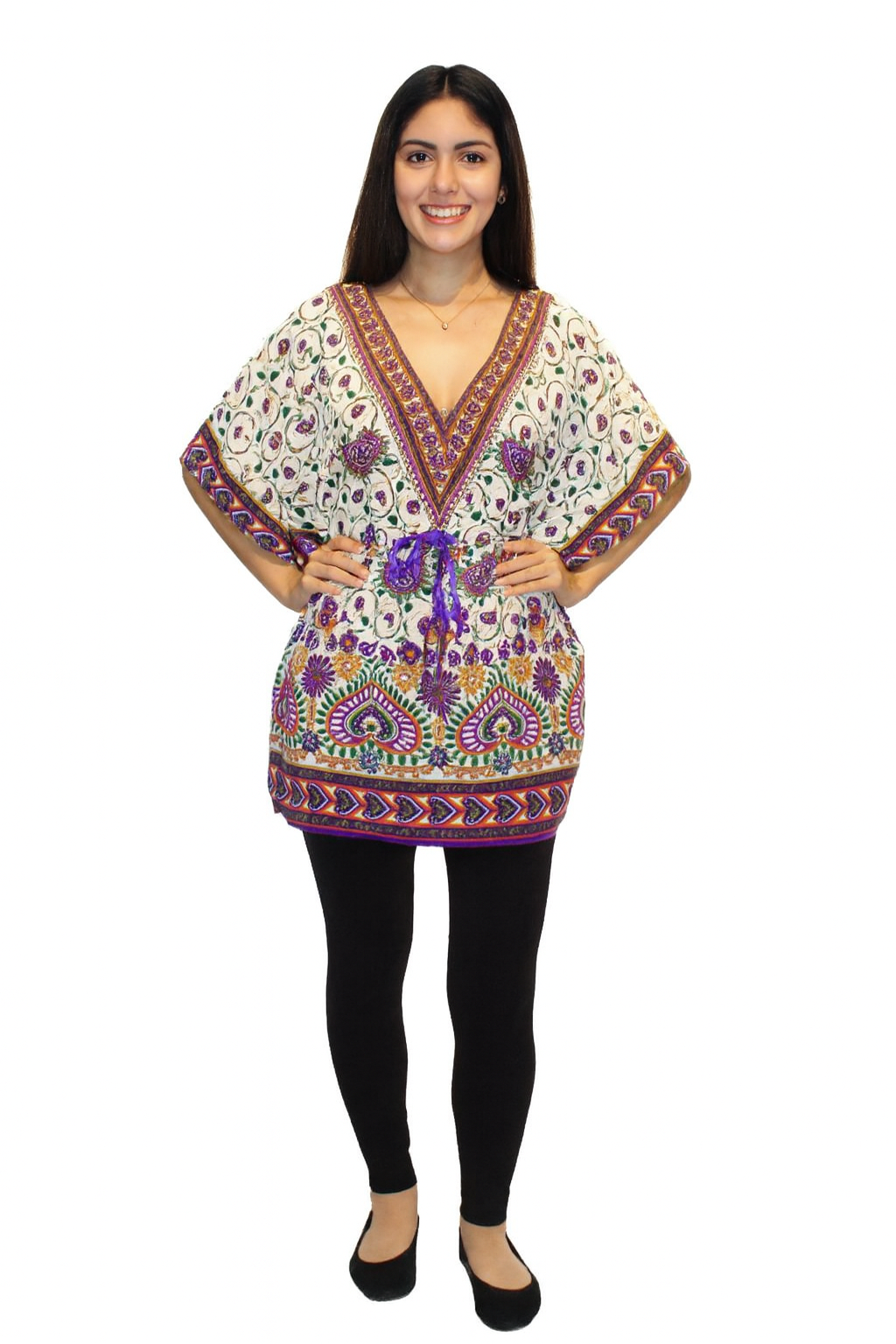 Vestido Corto Estampado de Dama