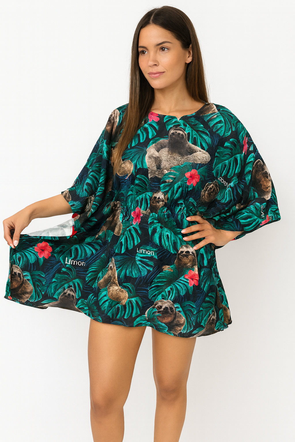 Vestido Hawaiano Corto de Dama Estampado Playero