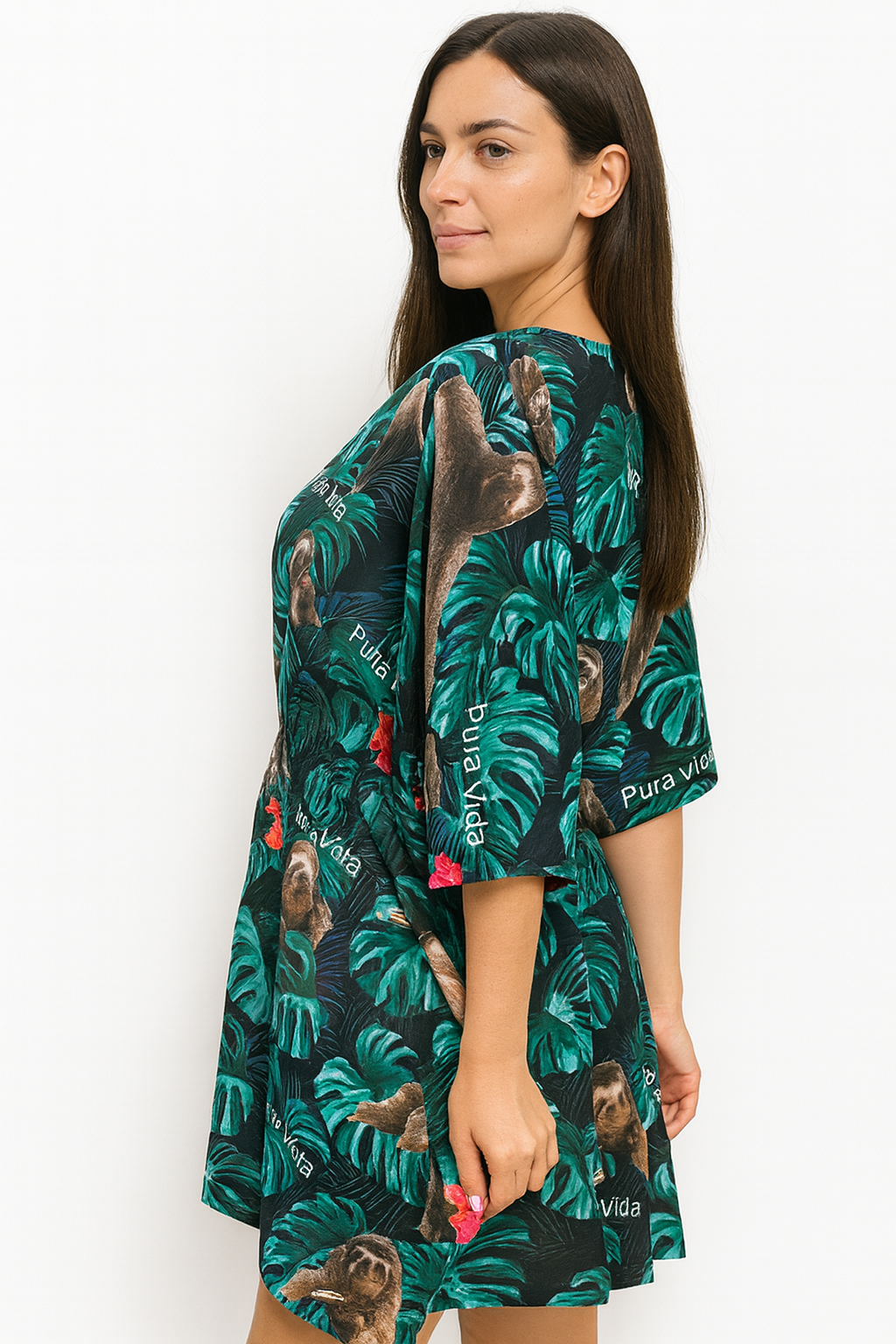 Vestido Hawaiano de Dama Estampado Playero