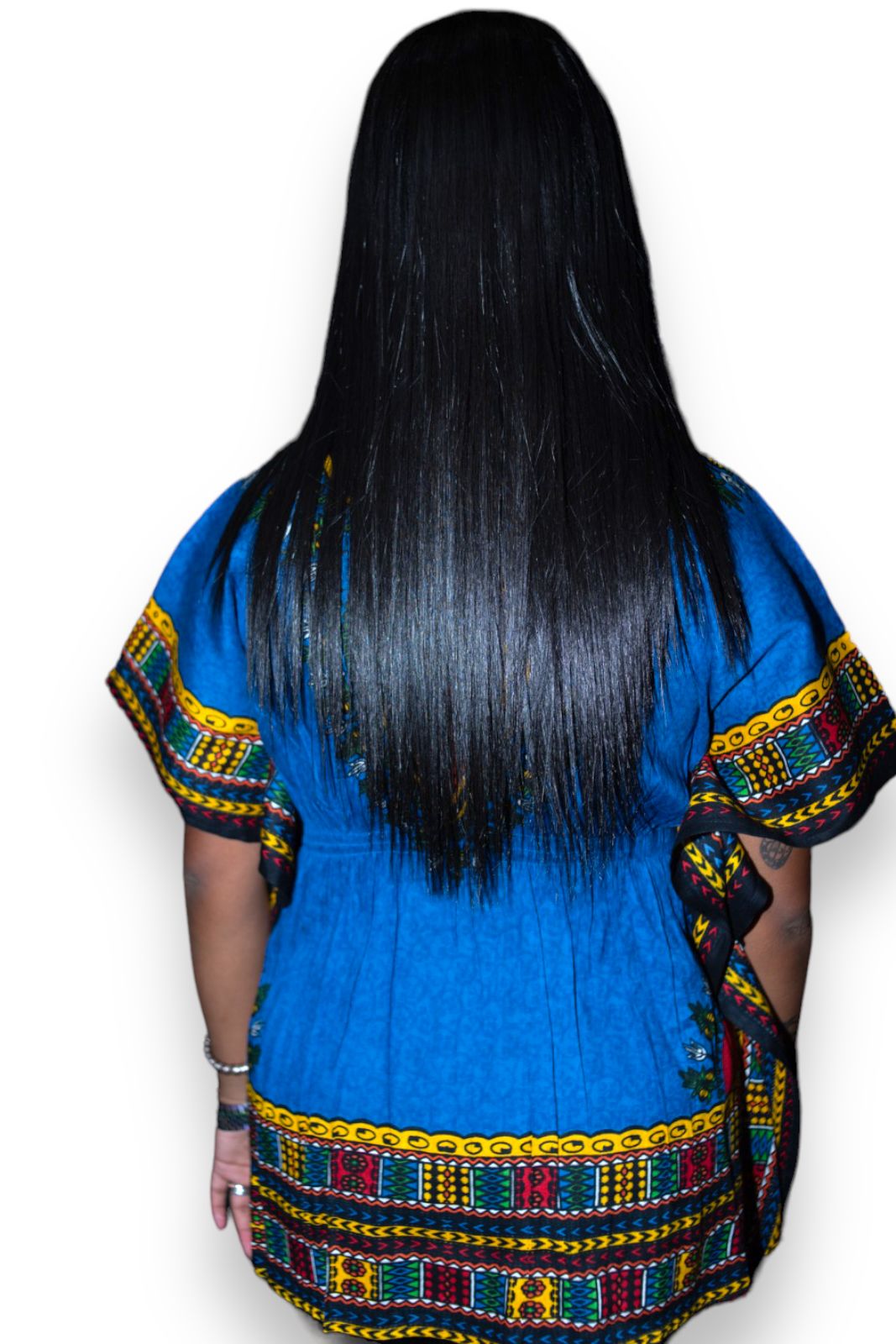 Manta Juvenil con Estampado Afrocaribeño Azul