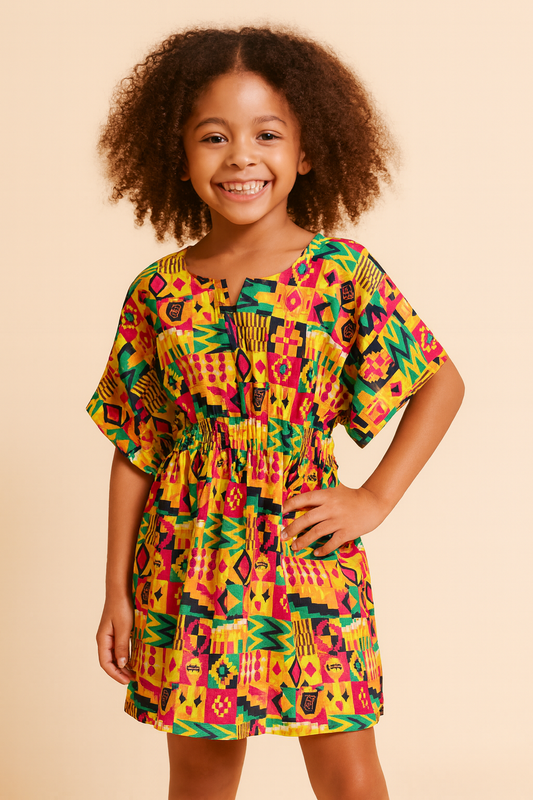 Top Manta de Niña Estampado Afrocaribeño