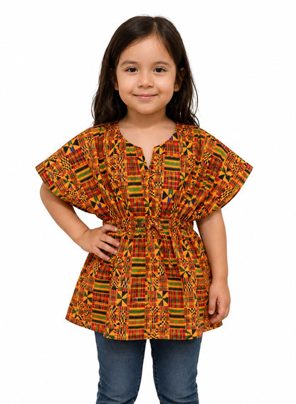 Top Manta de Niña Estampado Afrocaribeño