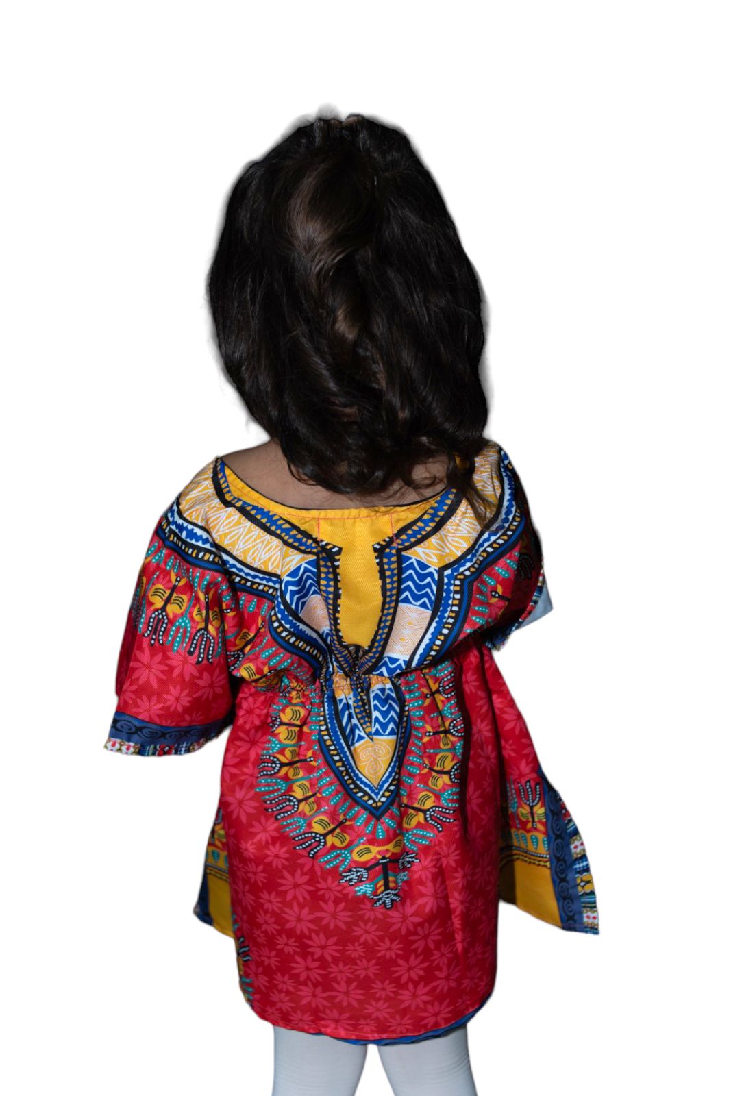 Top Manta de Niña con Estampado Afrocaribeño Rojo