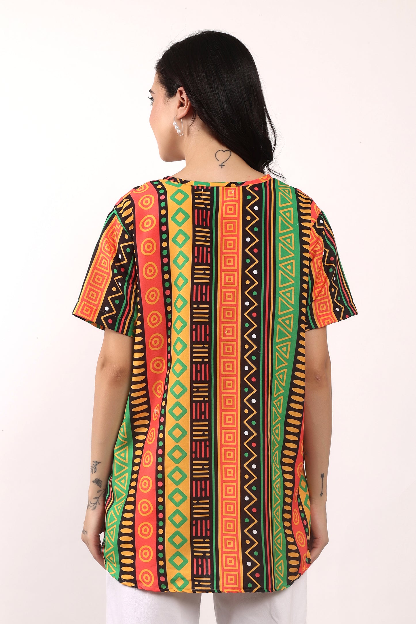 Blusa Afrocaribeña de Dama