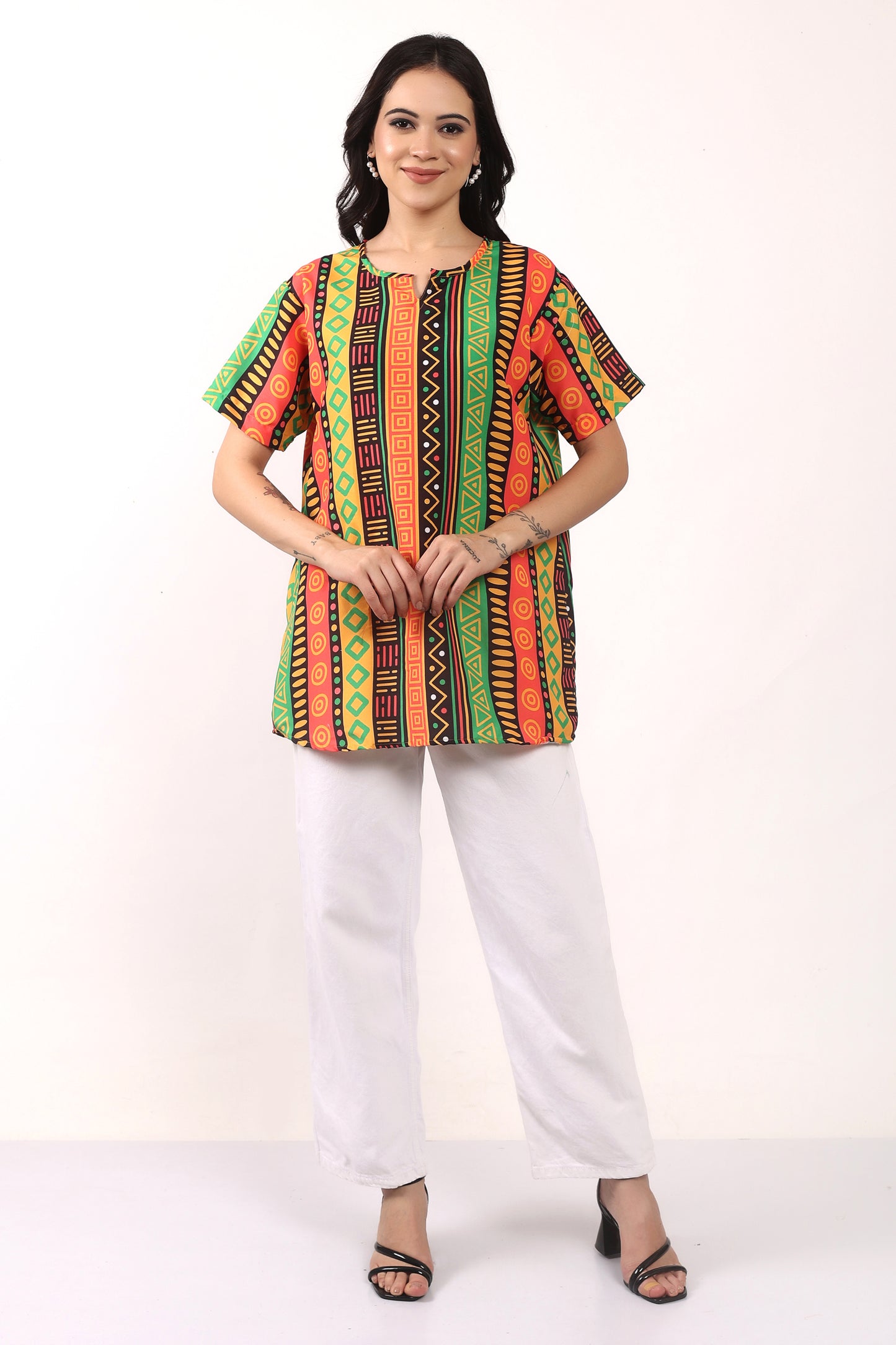 Blusa Afrocaribeña de Dama
