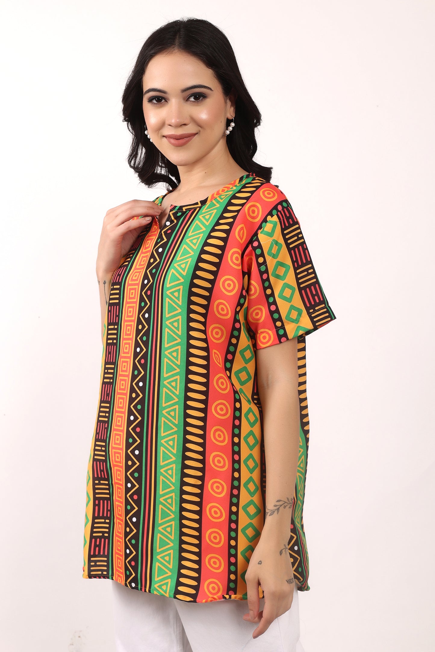 Blusa Afrocaribeña de Dama