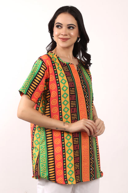 Blusa Afrocaribeña de Dama