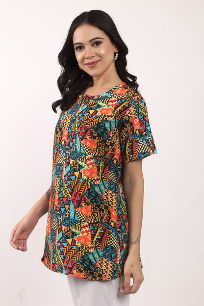 Set Traje Afrocaribeño de Dama de 3 piezas. Blusa, Short y Turbante. Celebracion Afrodescendiente Dia del Negro