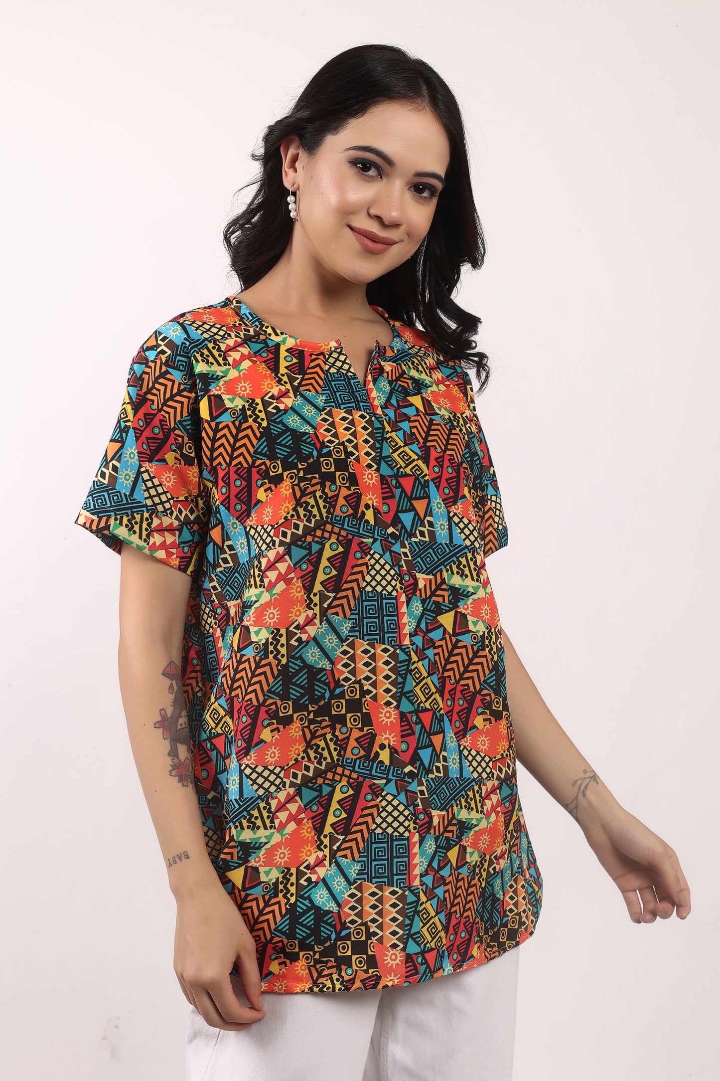 Blusa Afrocaribeña de Dama