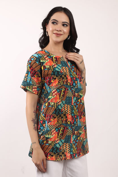 Blusa Afrocaribeña de Dama