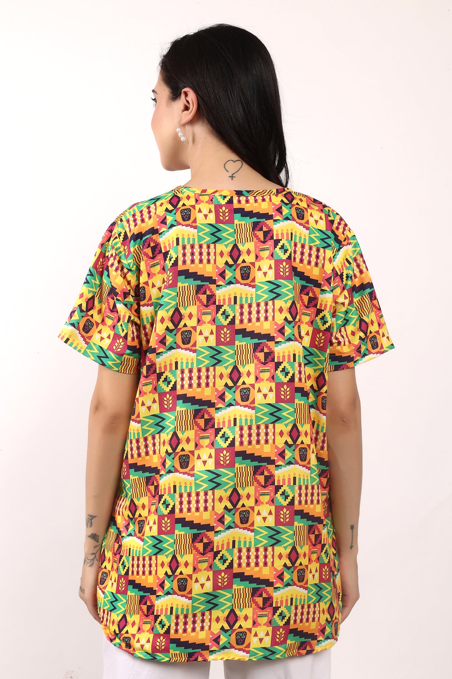 Blusa Afrocaribeña de Dama