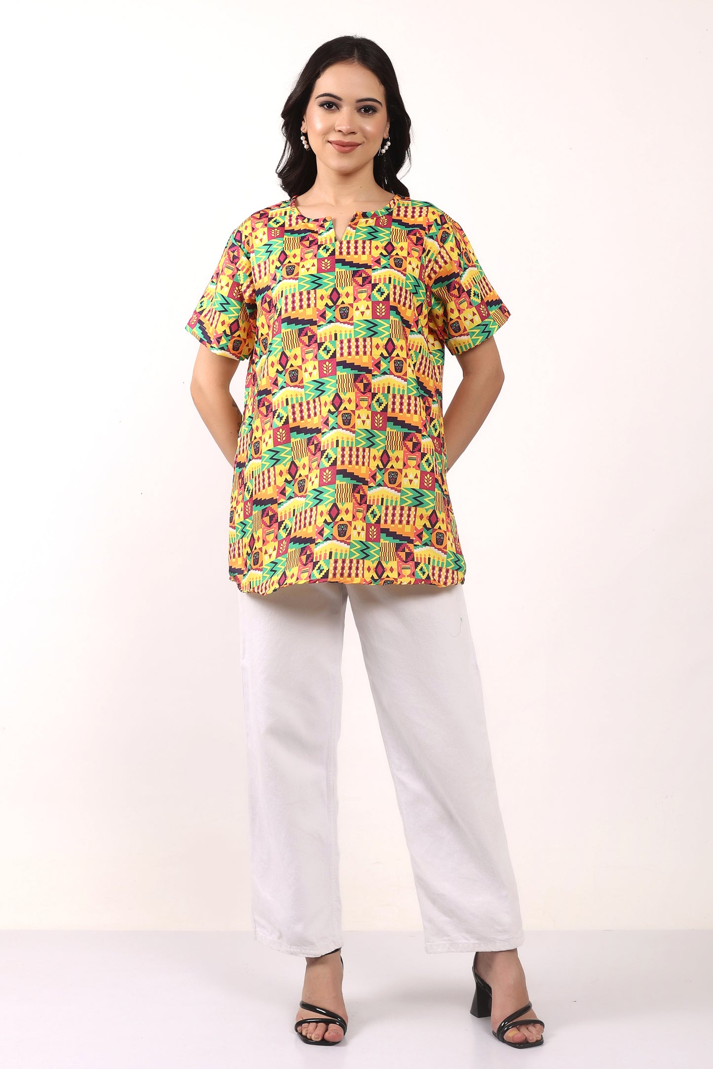 Blusa Afrocaribeña de Dama
