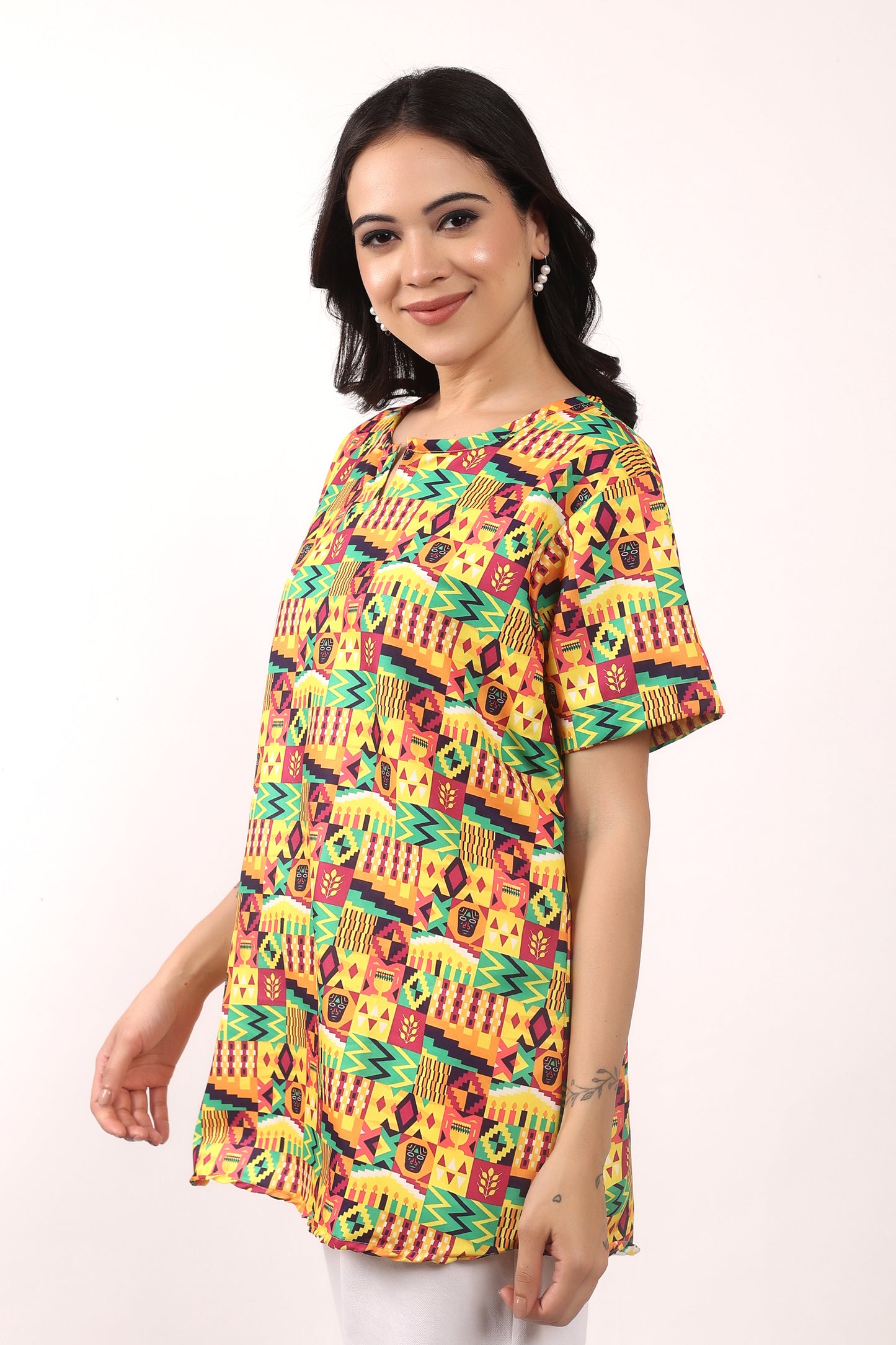 Blusa Afrocaribeña de Dama