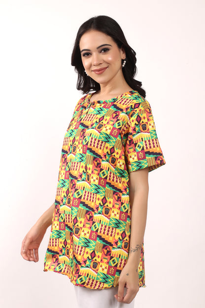 Blusa Afrocaribeña de Dama