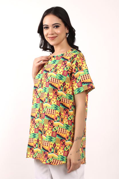 Blusa Afrocaribeña de Dama