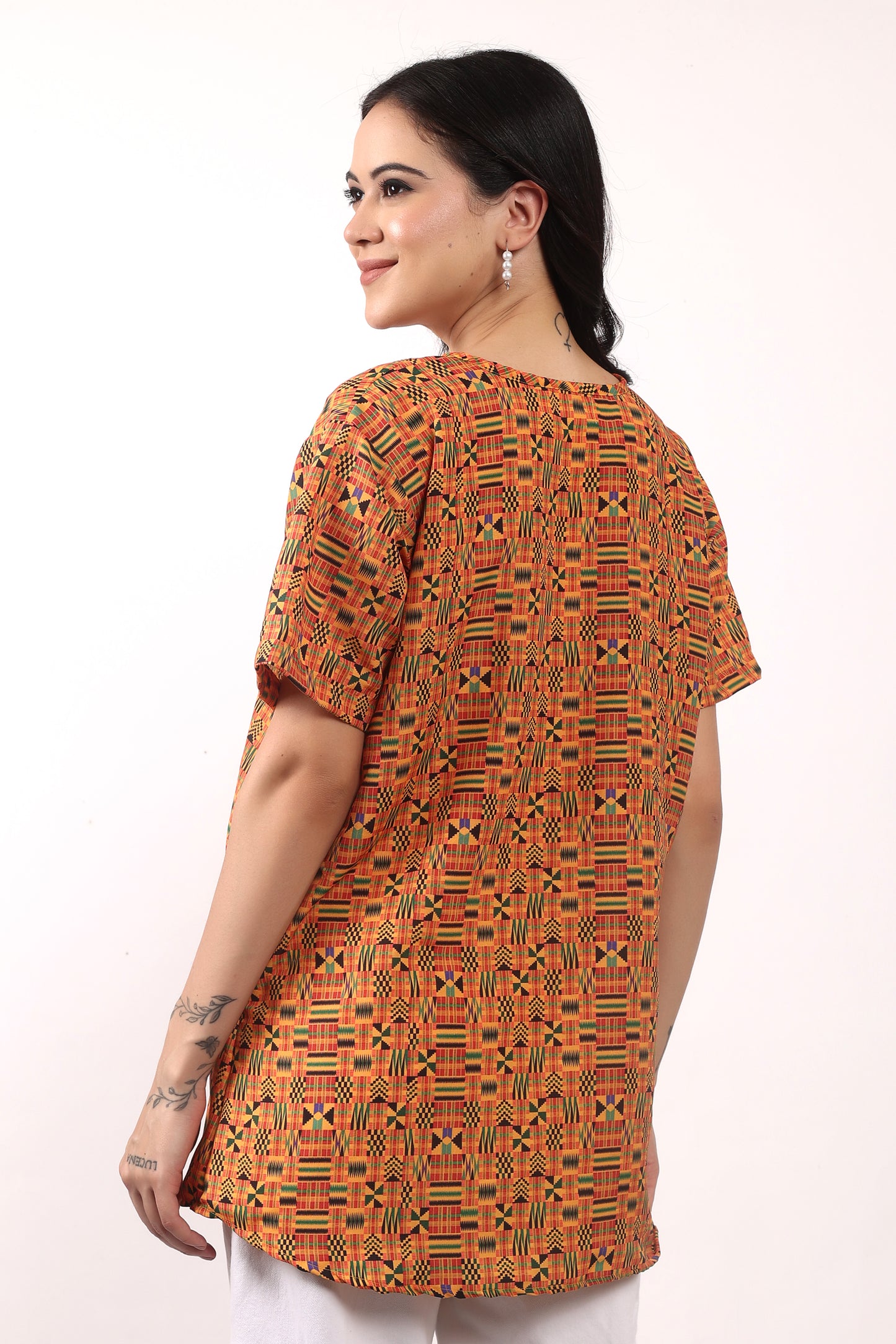 Blusa Afrocaribeña de Dama