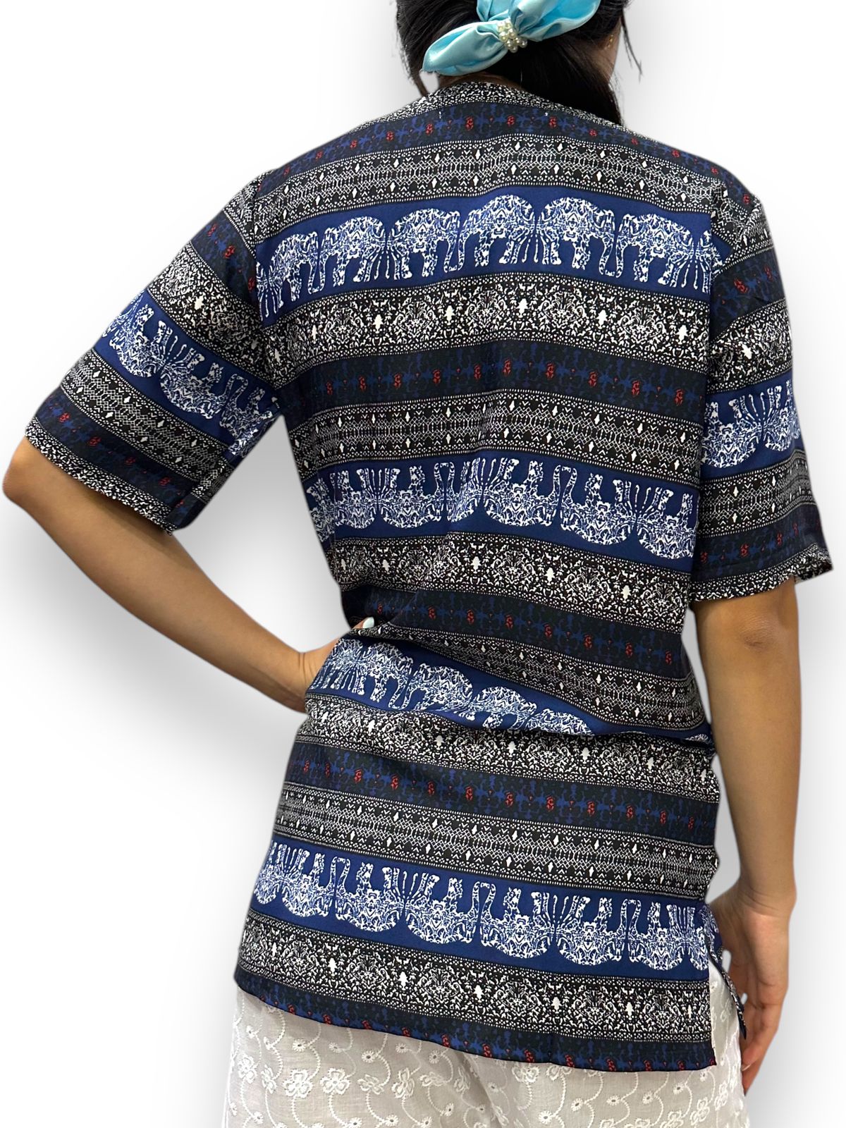 Blusa de Dama Estampado con Mangas