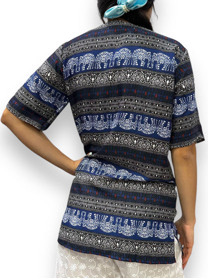 Blusa de Dama Estampado con Mangas
