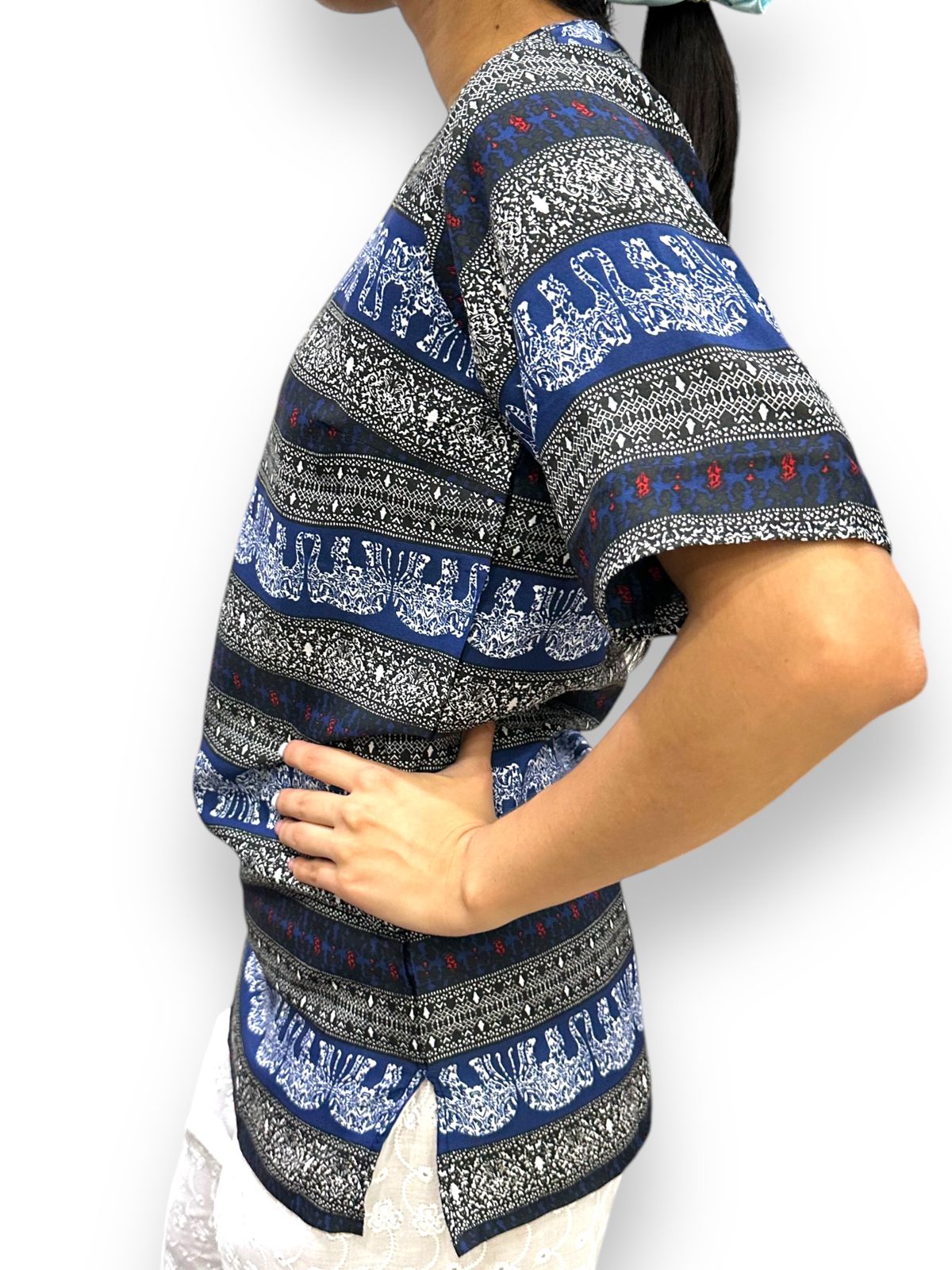 Blusa de Dama Estampado con Mangas