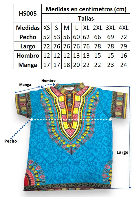 Camisa de Hombre de Botones con Estampado Afrocaribeño Verde