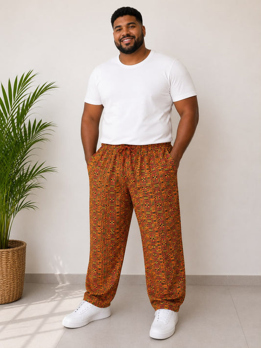 Pantalón De Hombre Estampado Afrocaribeño