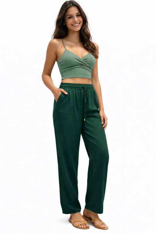Pantalón de Dama Verde