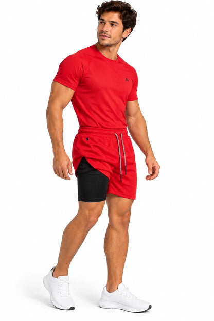 Short Deportivo de Caballero Rojo
