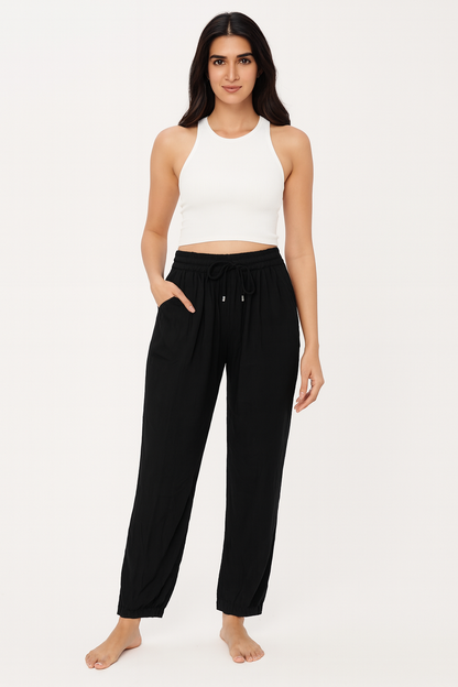 Pantalón de Dama Negro Unitalla Super Fresco y Cómodo