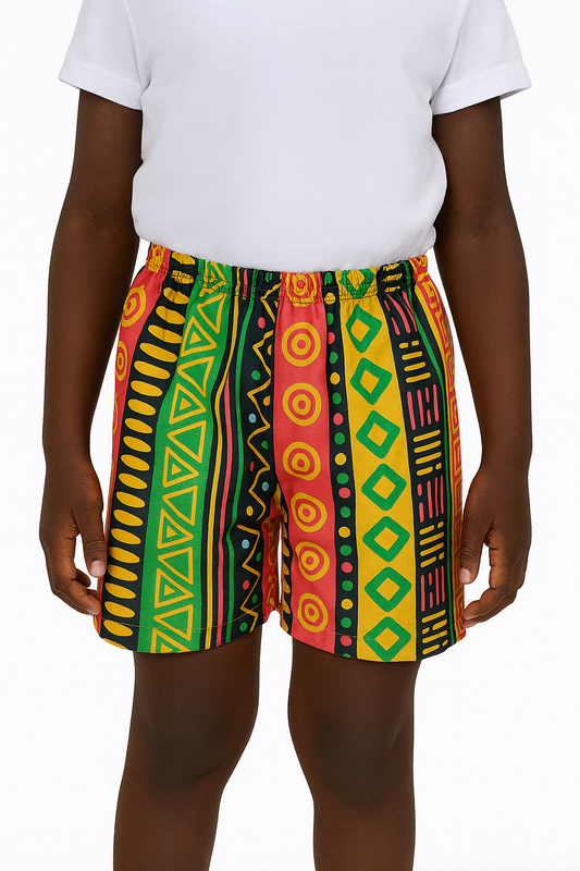 Short Afrocaribeño de Niños Unisex