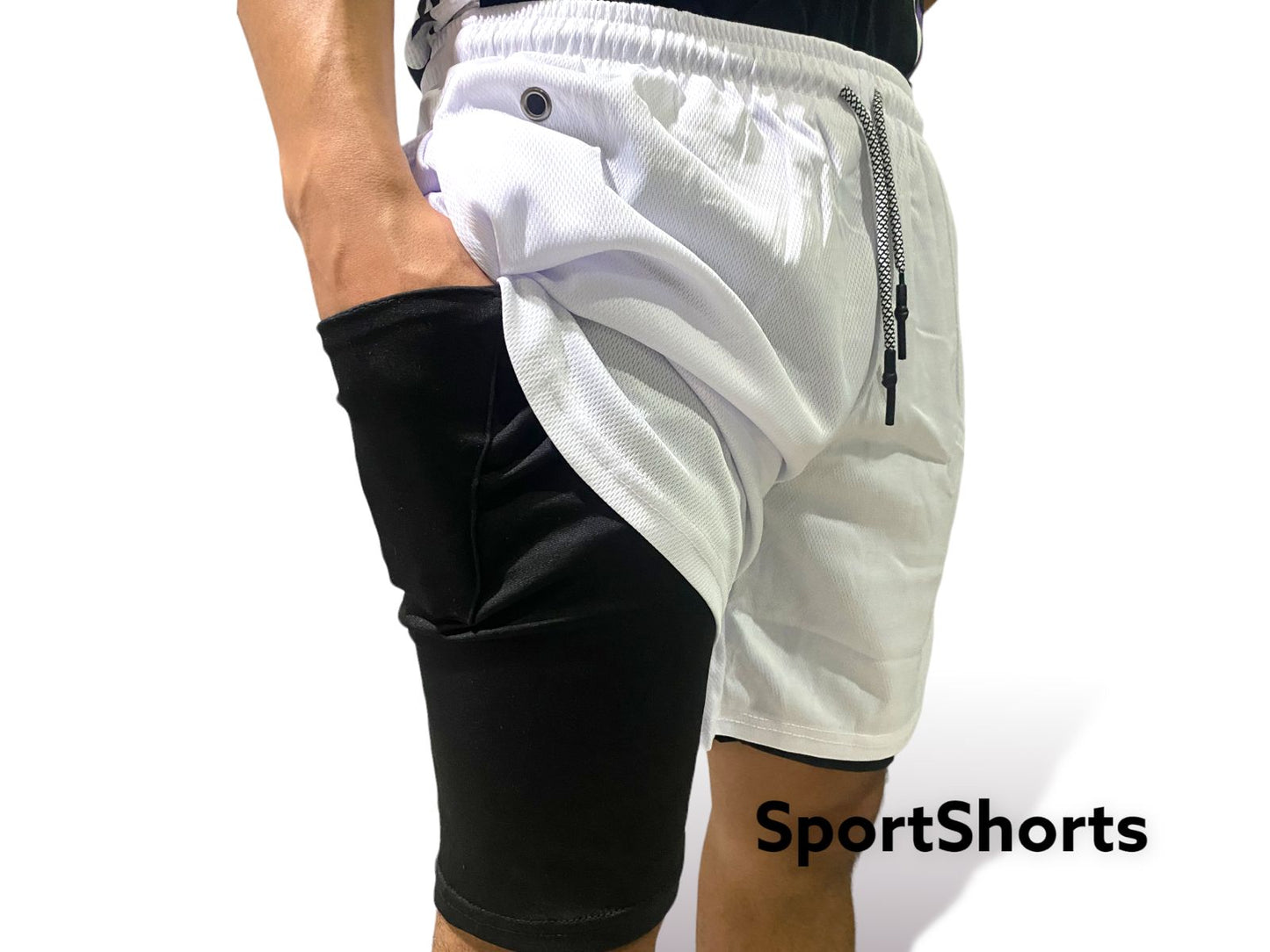 Short Deportivo Caballero Blanco