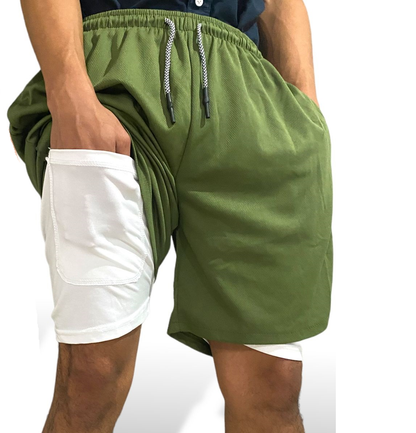 Short Deportivo Caballero Verde