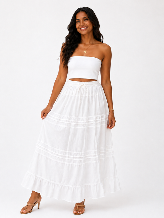 Enagua Blanca Maxi Unitalla