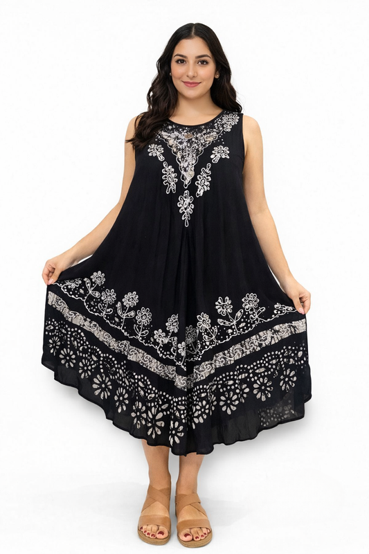 Women's Sleeveless Printed Dress