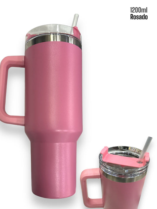 Vaso Térmico 1200ml Rosado