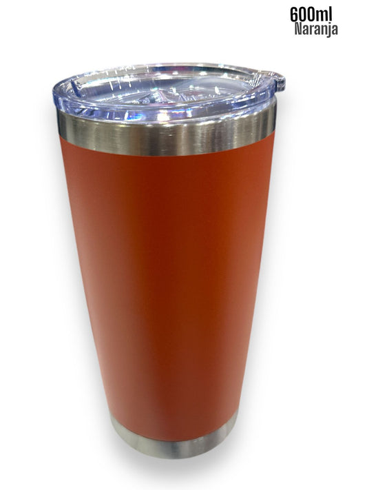 Vaso Térmico 600ml Naranja