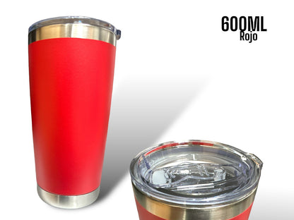 Vaso Térmico 600ml Rojo