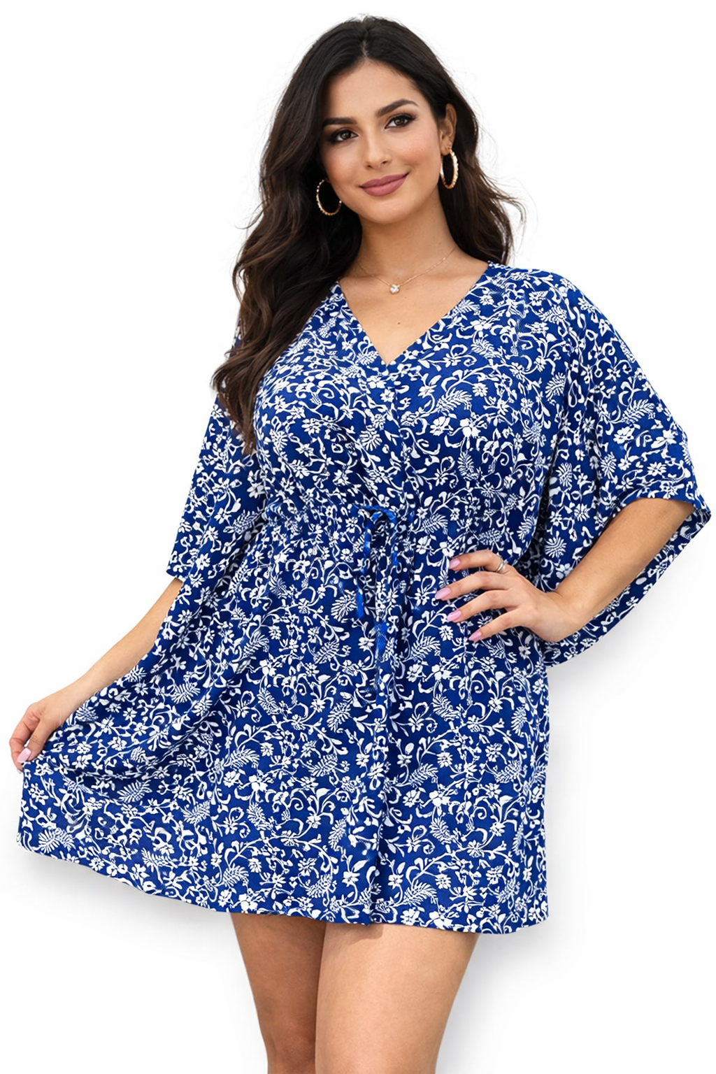 Vestido Corto Estampado de Dama