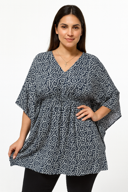 Vestido Corto Estampado de Dama