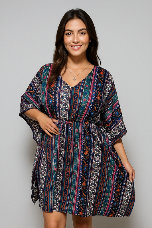 Vestido Estampado de Dama KT136