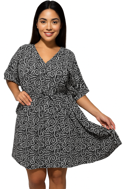 Vestido Estampado de Dama KT136