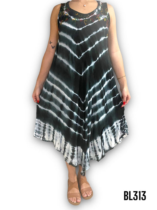 Vestido Estampado de Dama sin mangas