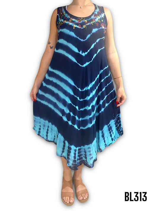 Vestido Estampado de Dama sin mangas